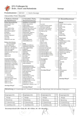 韋駝天ウィンナーの採点表