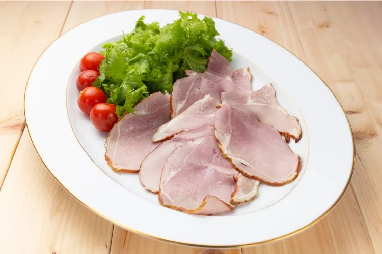 ショルダーベーコン（スライス）　盛り付け例