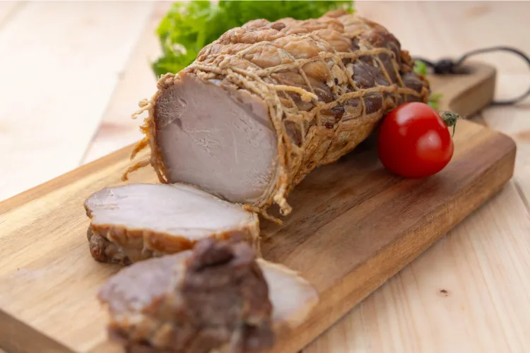 焼豚　盛り付け例