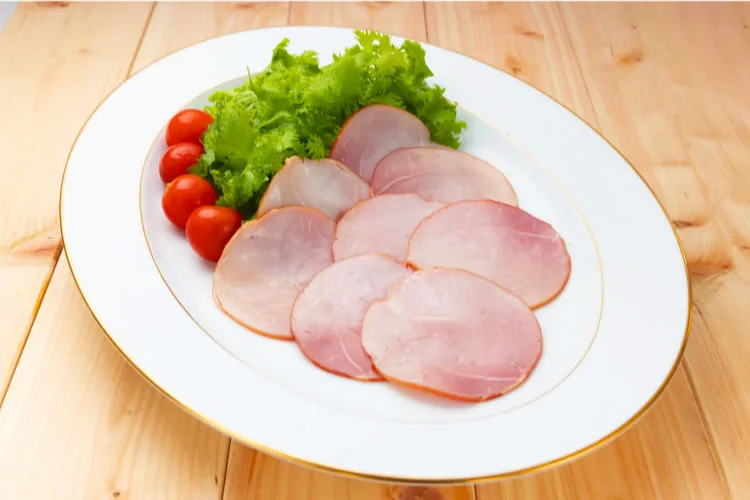 ボンレスハム（スライス）　盛り付け例